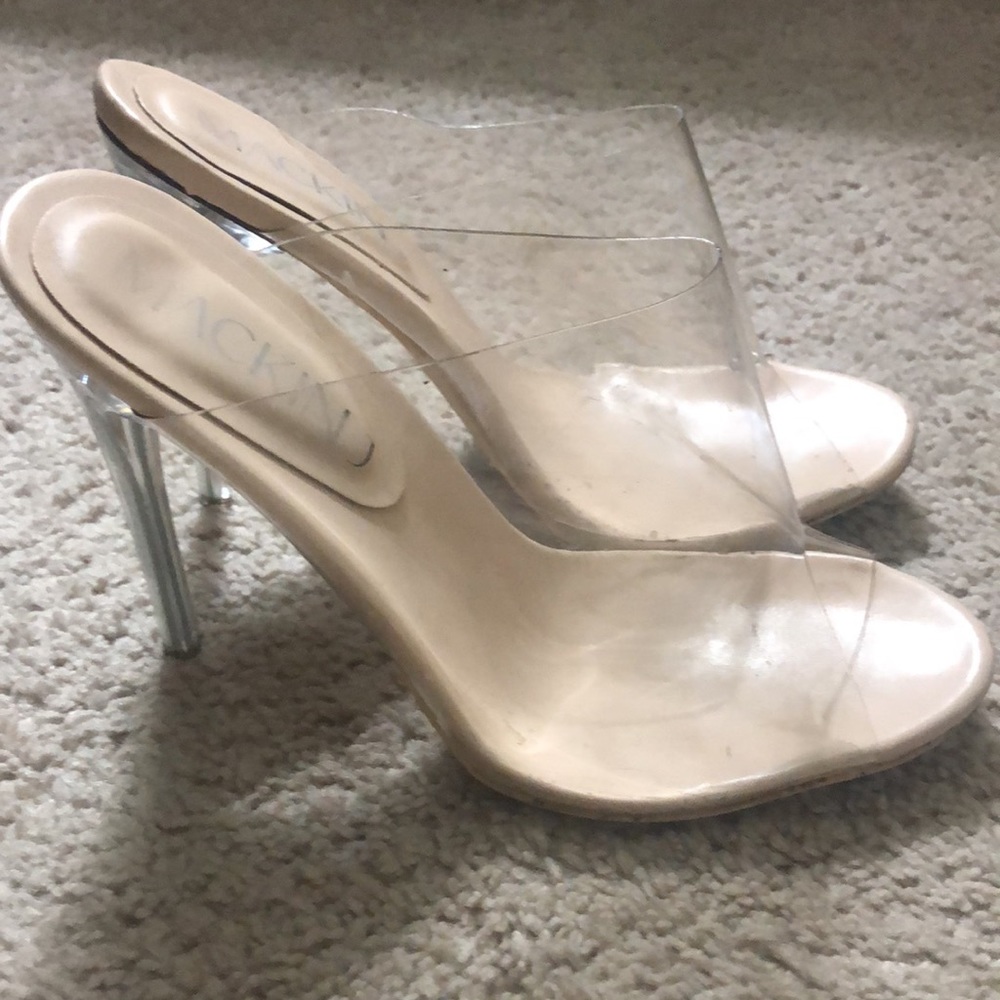 Clear heels